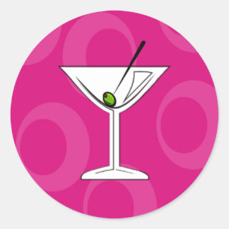 Stickers Martini rose