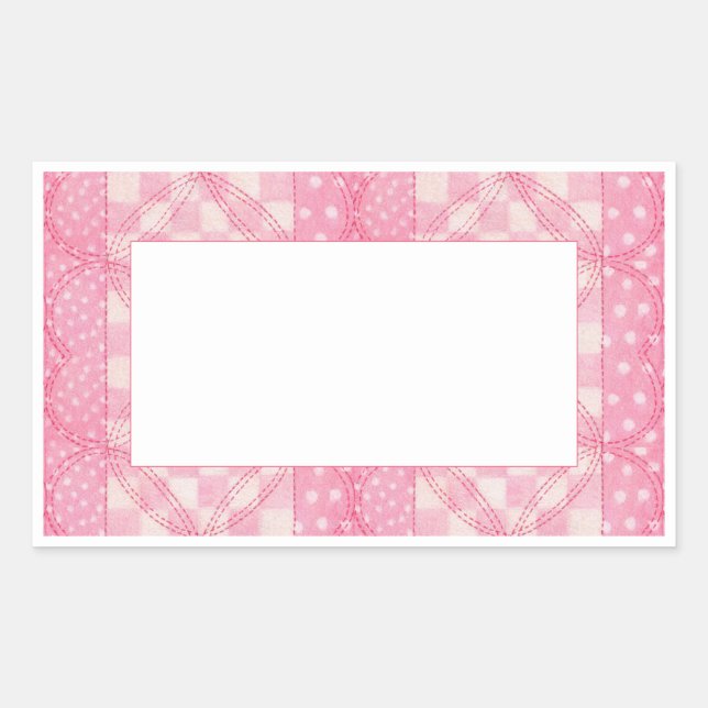 Stickers Matte du rectangle rectangulaire COEUR RO (Devant)