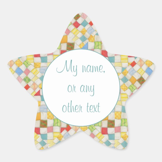 Stickers matte QUILT MOSAIC Star (Devant)