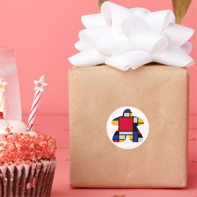 Stickers Meeple d'Art Moderne (Fête)