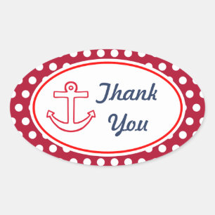 Stickers Merci à points Ancres
