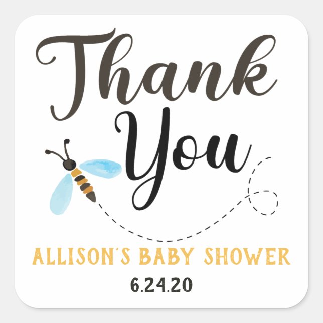 Stickers Merci Abee Aquarelle (Devant)