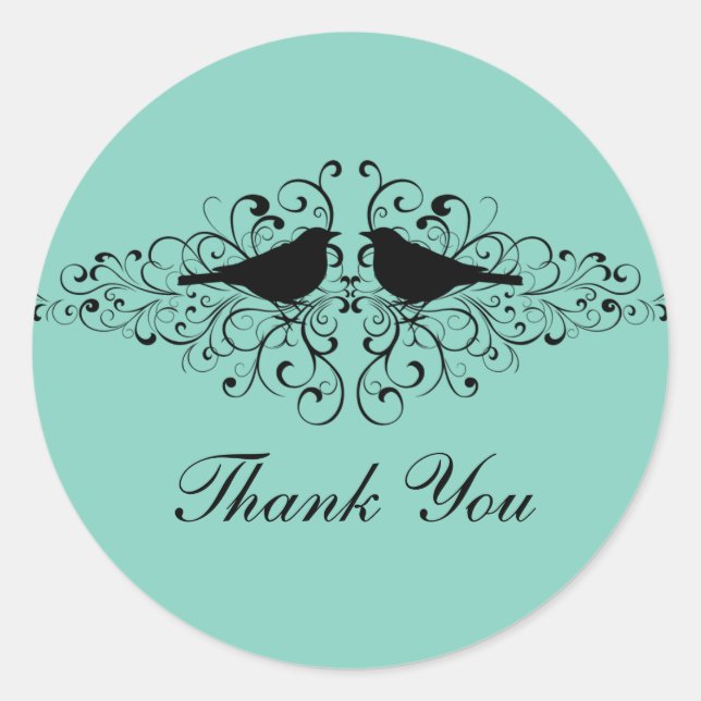 Stickers Merci Aqua Inséparable (Devant)