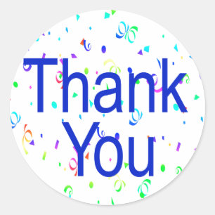 Stickers Merci avec Streamers