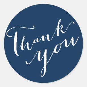 Stickers Merci Calligraphie Script Mariage