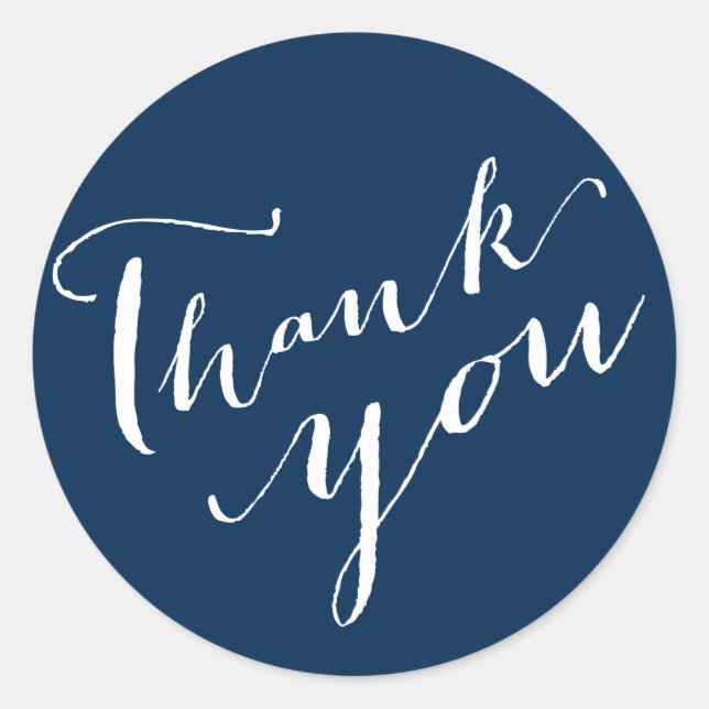 Stickers Merci Calligraphie Script Mariage (Devant)