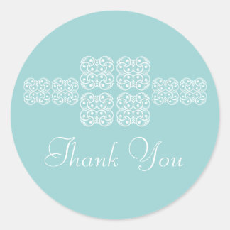 Stickers Merci Chic Aqua Bohemian
