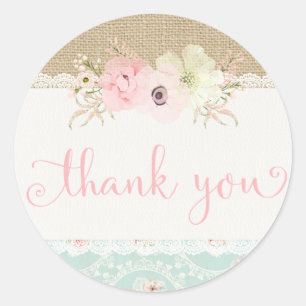 Stickers Merci Chic Shabby