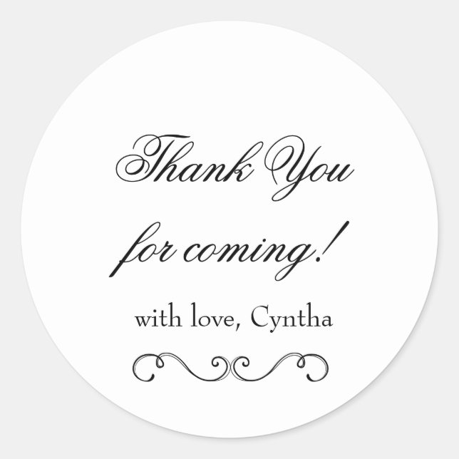 Stickers Merci d'anniversaire | Autocollants perso (Devant)