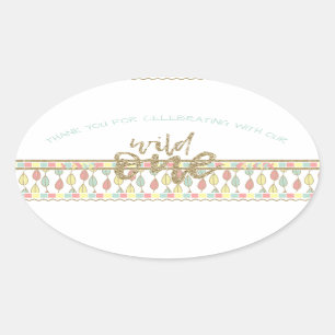 Stickers Merci d'anniversaire C'est un sauvage