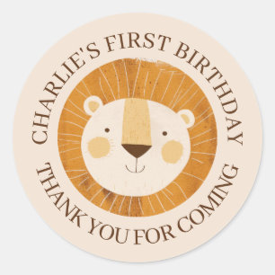 Stickers Merci d'anniversaire du Lion de Sarafi mi