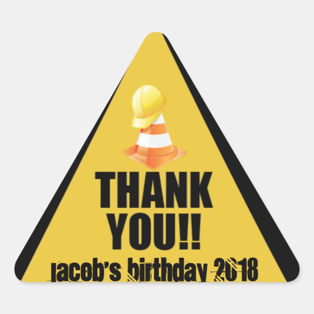 Stickers Merci de construction (Devant)