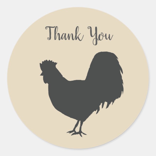 Stickers Merci de coq de la ferme Barnyard (Devant)