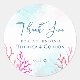 Stickers Merci de corail côtier