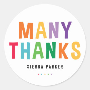 Stickers Merci de diplôme amusant