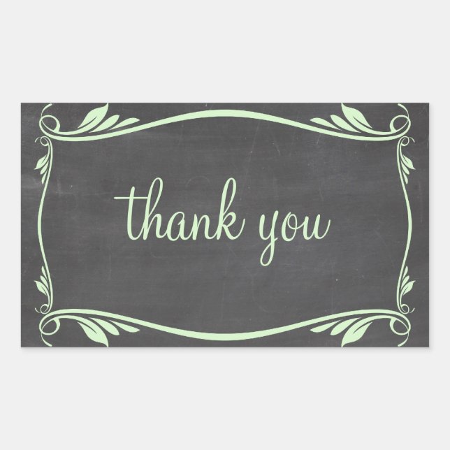 Stickers Merci de tableau de bord vert (Devant)
