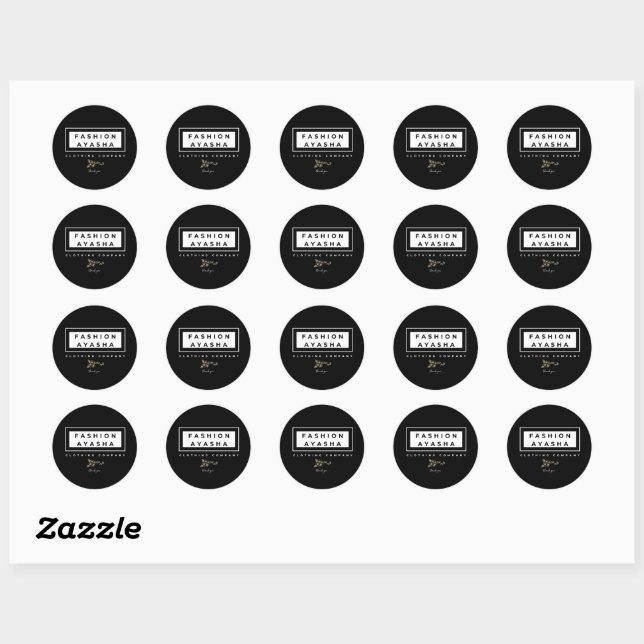 Stickers Merci d'entreprise personnalisés (Feuille)