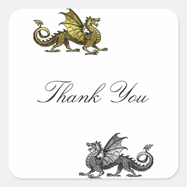 Stickers Merci en argent or (Devant)