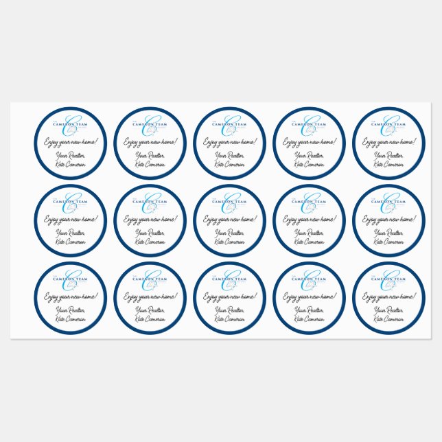 Stickers Merci étanche de l'équipe Cameron (Feuille)