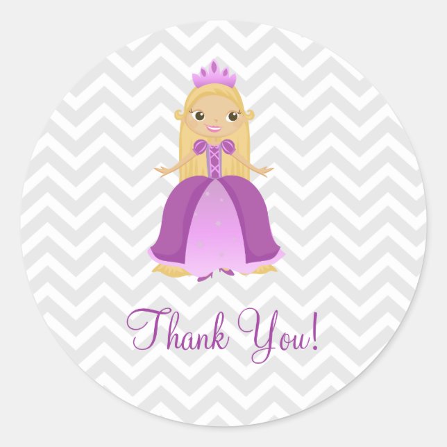 Stickers Merci Fairytale Purple Princess (Devant)