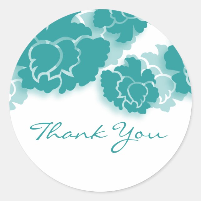 Stickers Merci Floral Décadence (Devant)