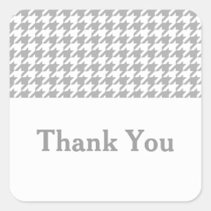 Stickers Merci gris Houndstooth
