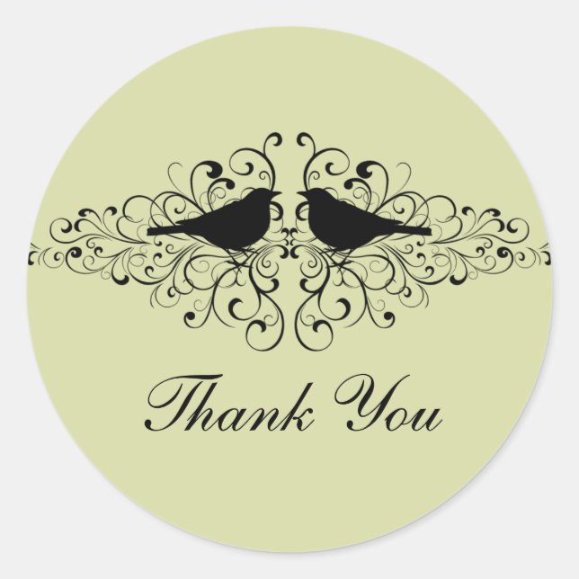 Stickers Merci Inséparable à la menthe (Devant)