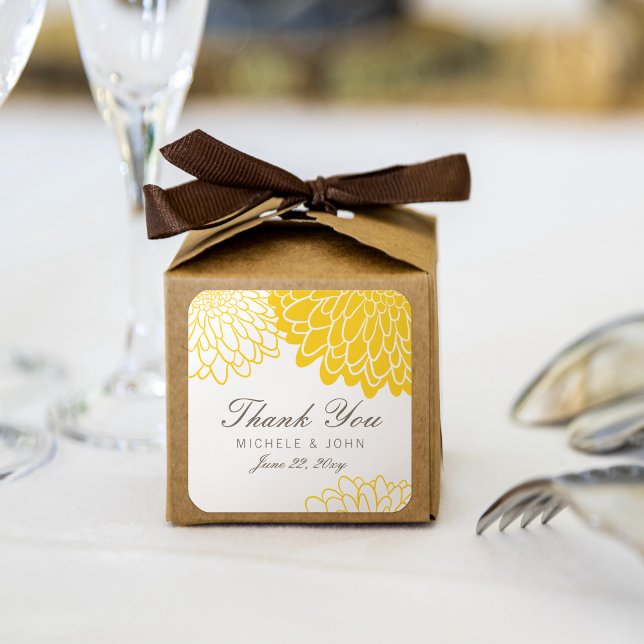 Stickers Merci jaune blanc (Créateur téléchargé)