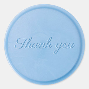 Stickers Merci Linen Blue Wax Seal