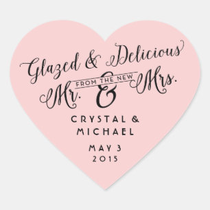 Stickers Merci Mariage glacé et délicieux