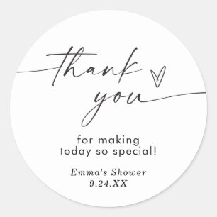 Stickers Merci minimaliste moderne Favor