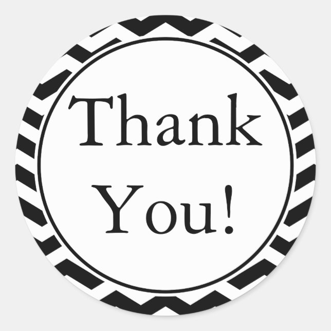 Stickers Merci noir personnalisé et privilégier le (Devant)