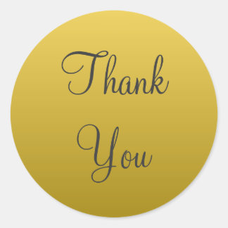Stickers Merci or jaune