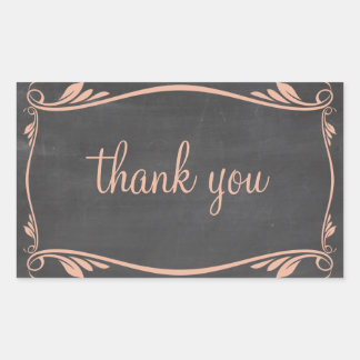 Stickers Merci Peach Flourd Chalkboard