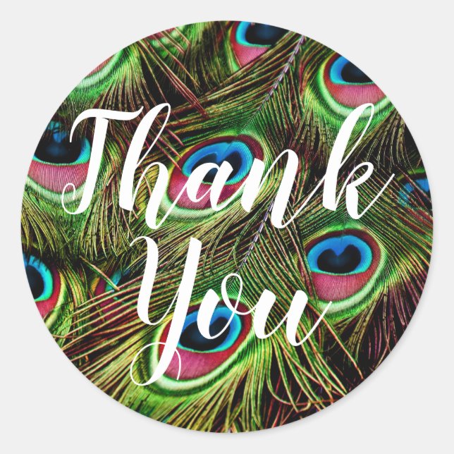 Stickers Merci Peacock (Devant)