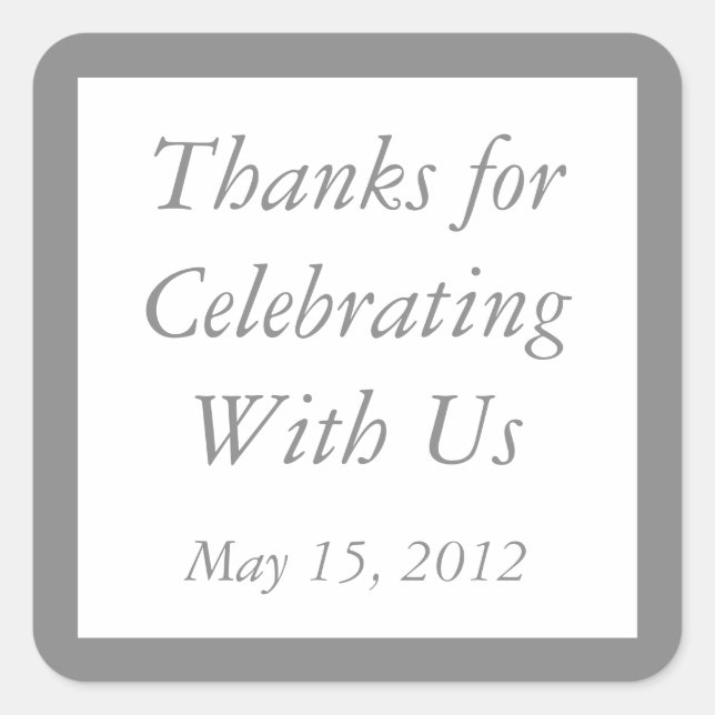 Stickers Merci personnalisé et privilégier les Éti (Devant)