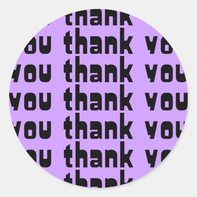 Stickers Merci pour Cartes de Merci (Devant)