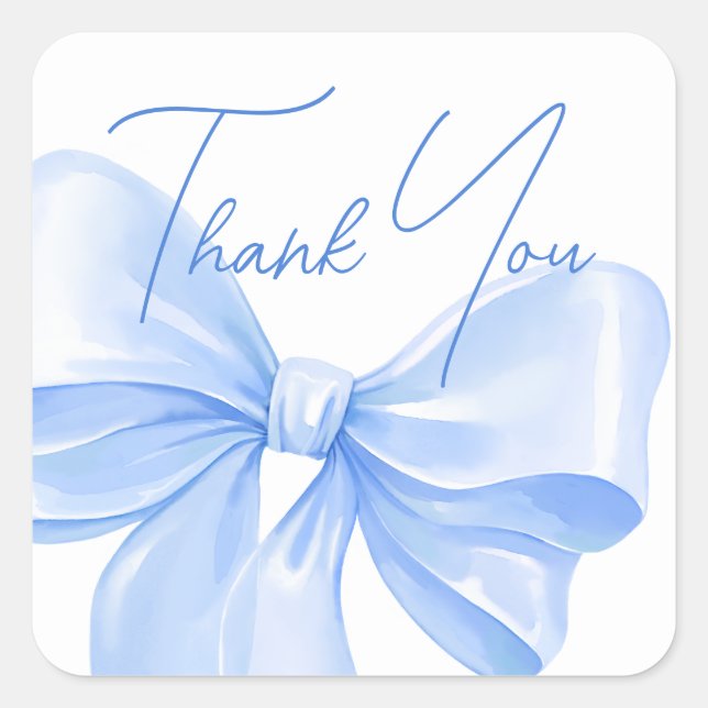 Stickers merci pour le baby shower. (Devant)