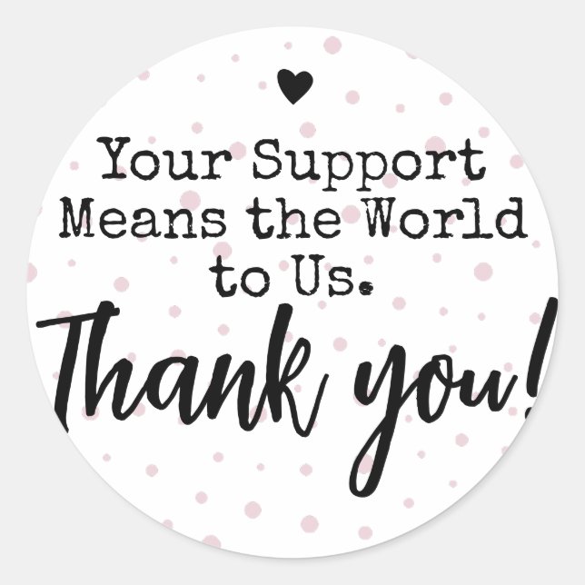 Stickers Merci pour petites entreprises (Devant)