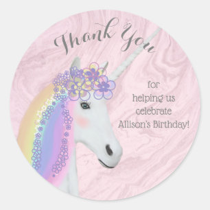 Stickers Merci Rainbow Unicorn