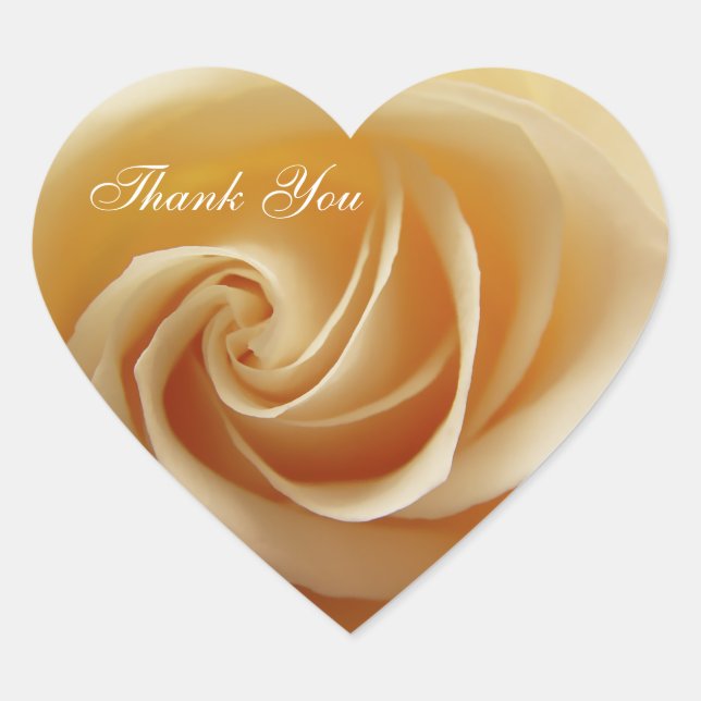 Stickers Merci Rose mariage (Devant)