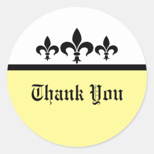 Stickers Merci Swanky Fleur De Lis