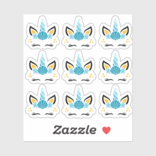 Stickers Mermaid Summer Unicorn