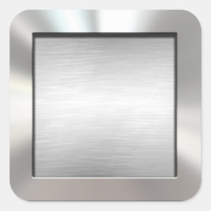 Stickers Métal Brossé Argent