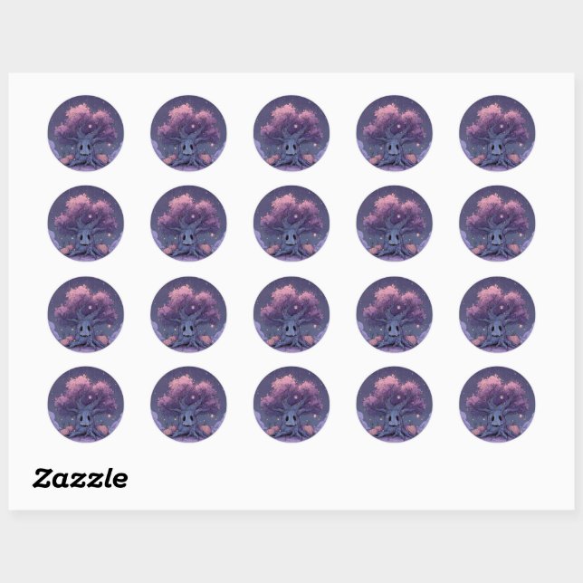 Stickers mignon éffrayant (Feuille)
