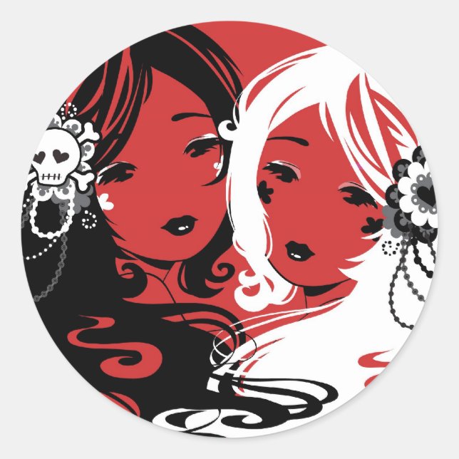 Stickers Miss Sugar et Miss Cyanide (Devant)