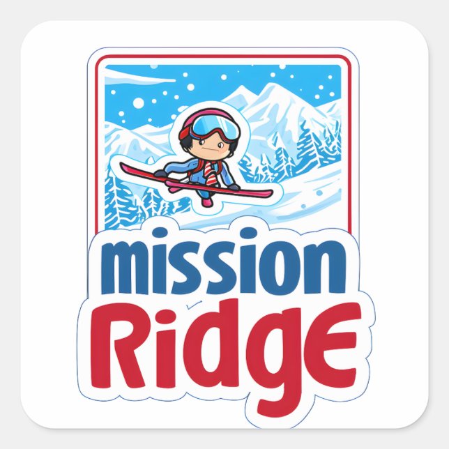 Stickers Mission Ridge Shred - Pack Sommet (Ensemb (Devant)