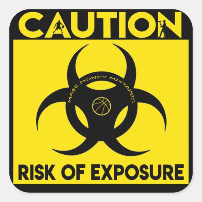 Stickers Mixtape Ma$e argent (Devant)