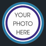 Stickers Modèle bleu et marine<br><div class="desc">Sticker border pour encadrer votre photo préférée! Idéal pour les photos de bébé,  les photos de mariage,  les photos de remise de diplômes,  et plus !</div>