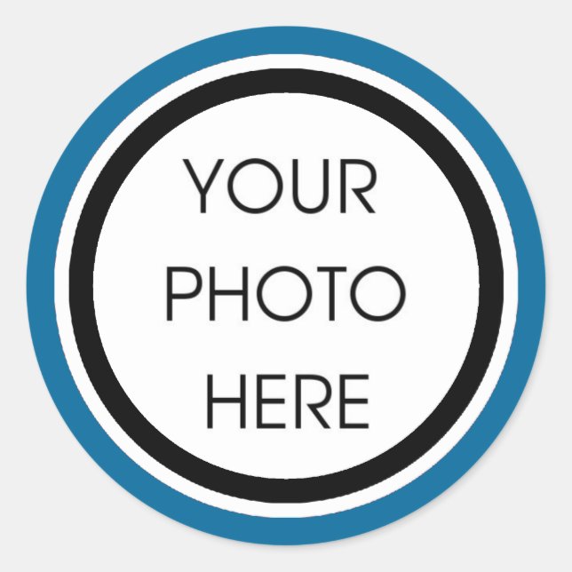 Stickers Modèle bleu et noir (Devant)